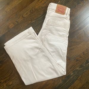 Mile High Crop Wide Legged Levi Jeans